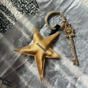 CHANEL Gold Star and Key Holder